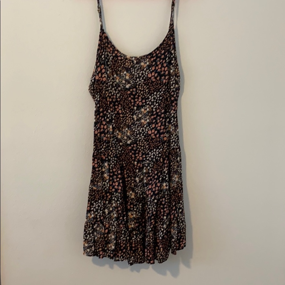 Wild Fable juniors black floral dress